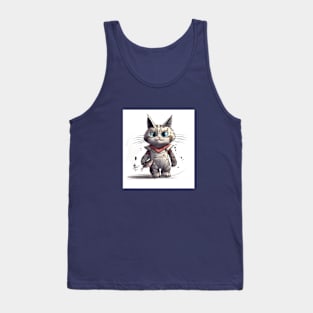 Cat got fish Tank Top